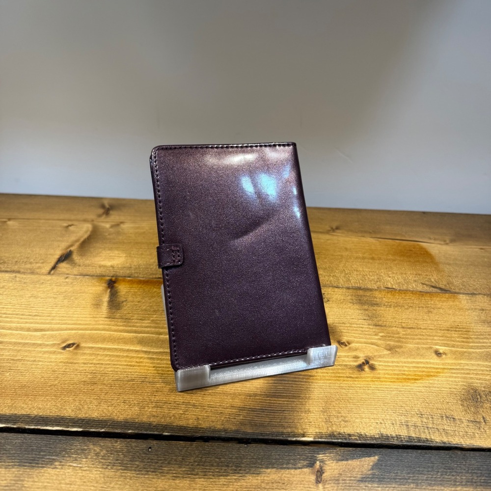 Victoria's Secret Passport Holder Travel Wallet Dark Purple Faux Leather - Picture 3 of 4